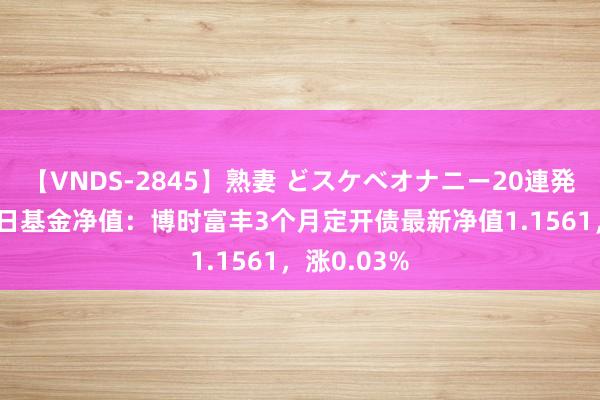 【VNDS-2845】熟妻 どスケベオナニー20連発！！ 8月7日基金净值：博时富丰3个月定开债最新净值1.1561，涨0.03%