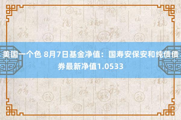 美国一个色 8月7日基金净值：国寿安保安和纯债债券最新净值1.0533