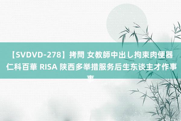 【SVDVD-278】拷問 女教師中出し拘束肉便器 仁科百華 RISA 陕西多举措服务后生东谈主才作事