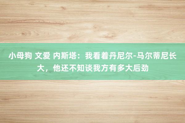 小母狗 文爱 内斯塔：我看着丹尼尔-马尔蒂尼长大，他还不知谈我方有多大后劲