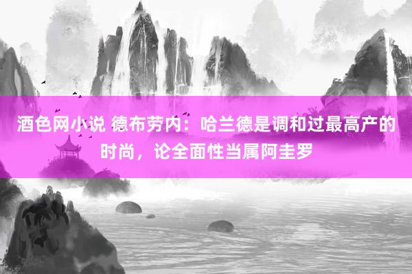 酒色网小说 德布劳内：哈兰德是调和过最高产的时尚，论全面性当属阿圭罗