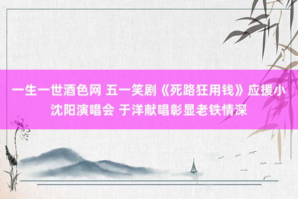 一生一世酒色网 五一笑剧《死路狂用钱》应援小沈阳演唱会 于洋献唱彰显老铁情深