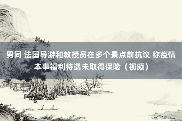 男同 法国导游和教授员在多个景点前抗议 称疫情本事福利待遇未取得保险（视频）